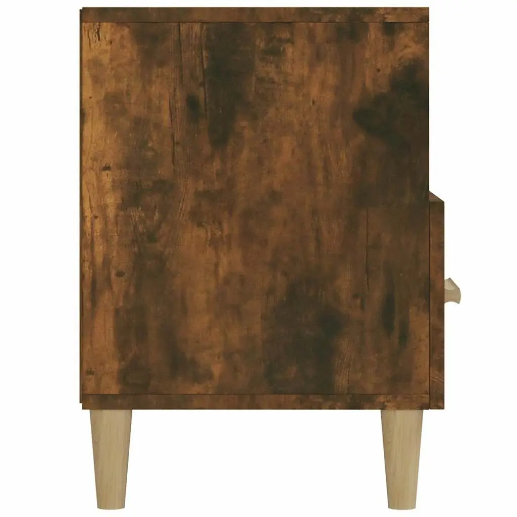 Brown Engineered Wood TV Cabinet Storage Unit with Drawers and Compartments 102 x 36 x 50 cm
