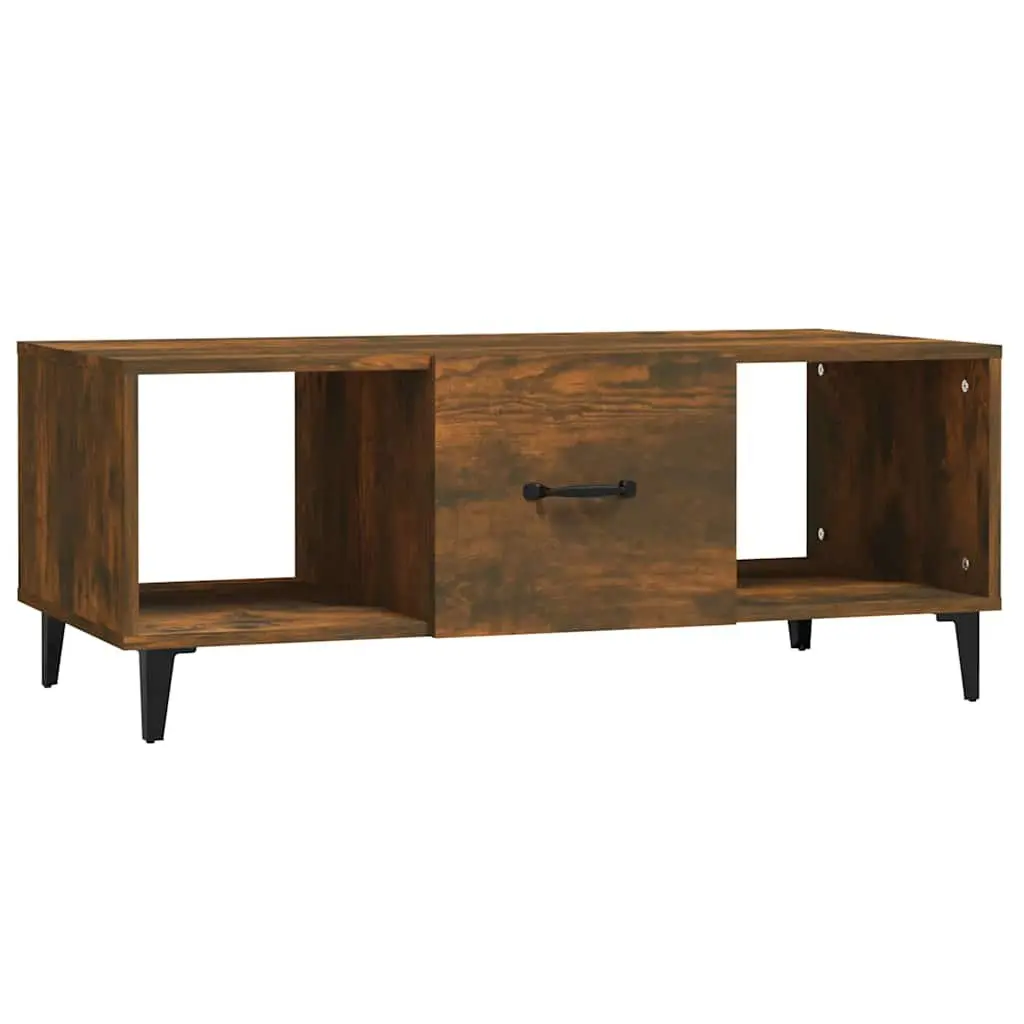 Coffee Table with Storage Compartments Brown Engineered Wood Living Room