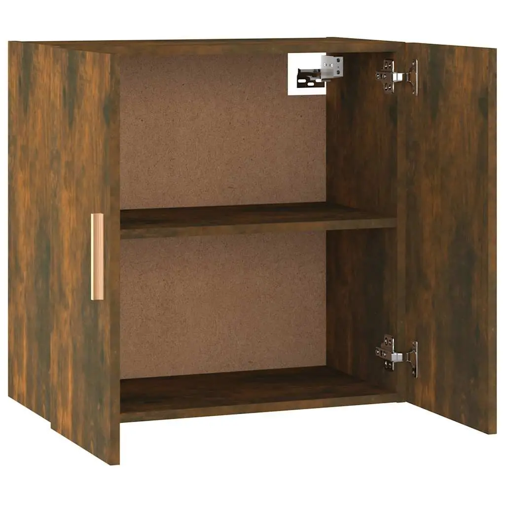 Wall Cabinet Smoked Oak 60x30x60 cm Storage Floating Hanging Living Room