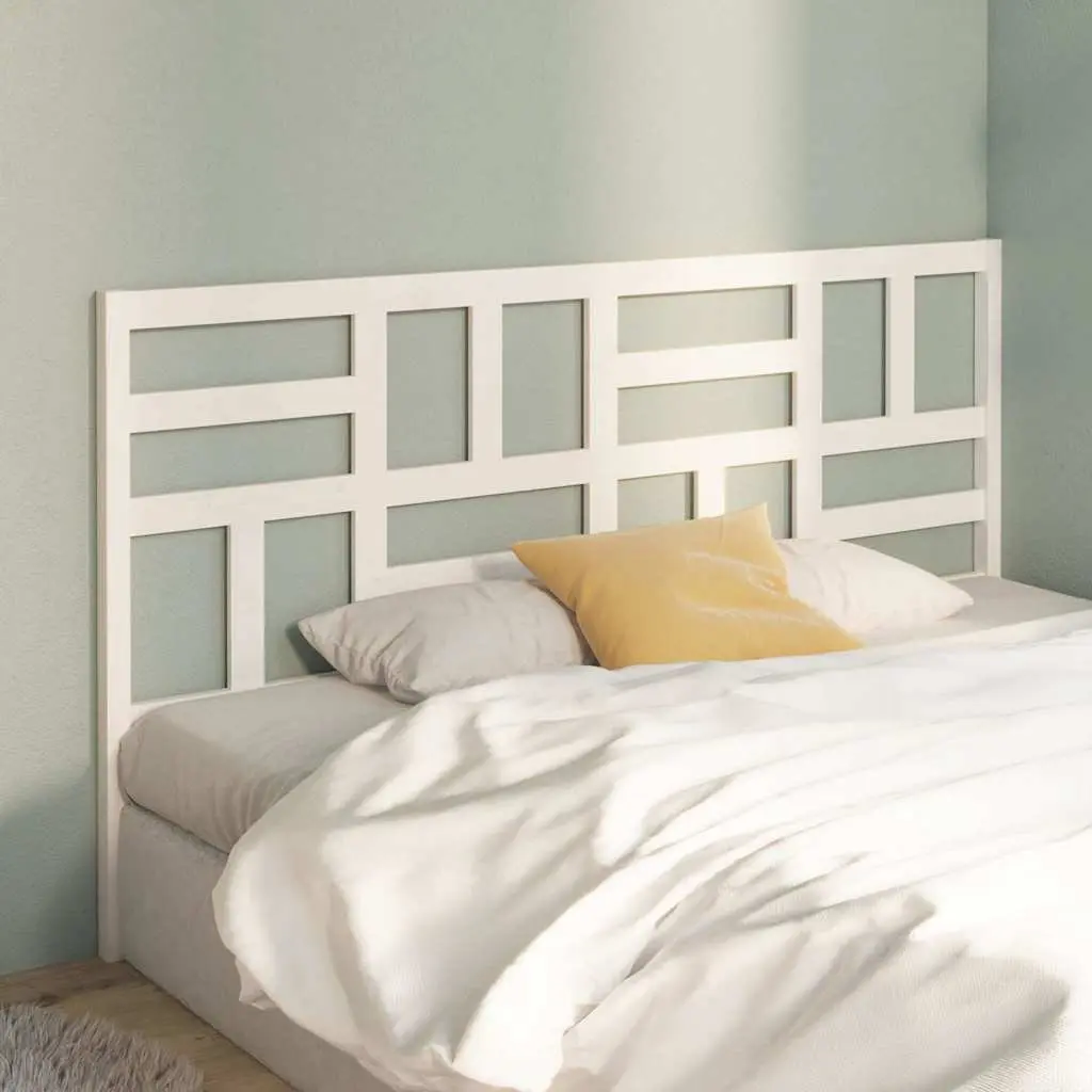 White Wooden Bed Headboard 186cm for Any Bed