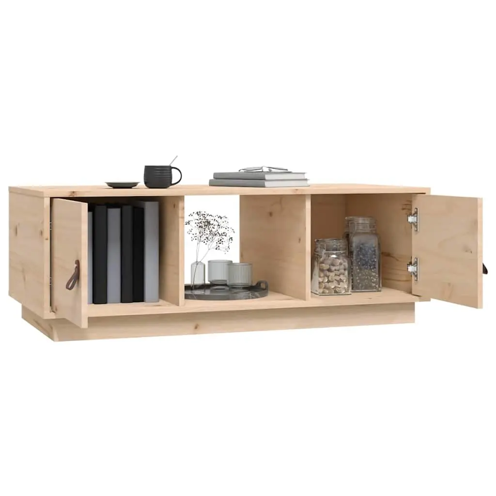 Coffee Table Brown 100x50x35 cm with Storage Compartments