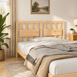 Compact Wooden Headboard 140.5 cm Solid Pine Wood