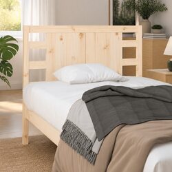 Wooden Headboard 96 cm Brown Solid Pine Bed Back Support Bedroom Furniture