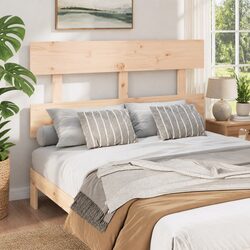 Solid Wood Bed Headboard 184cm Brown Wooden Bedroom Furniture Backrest Support
