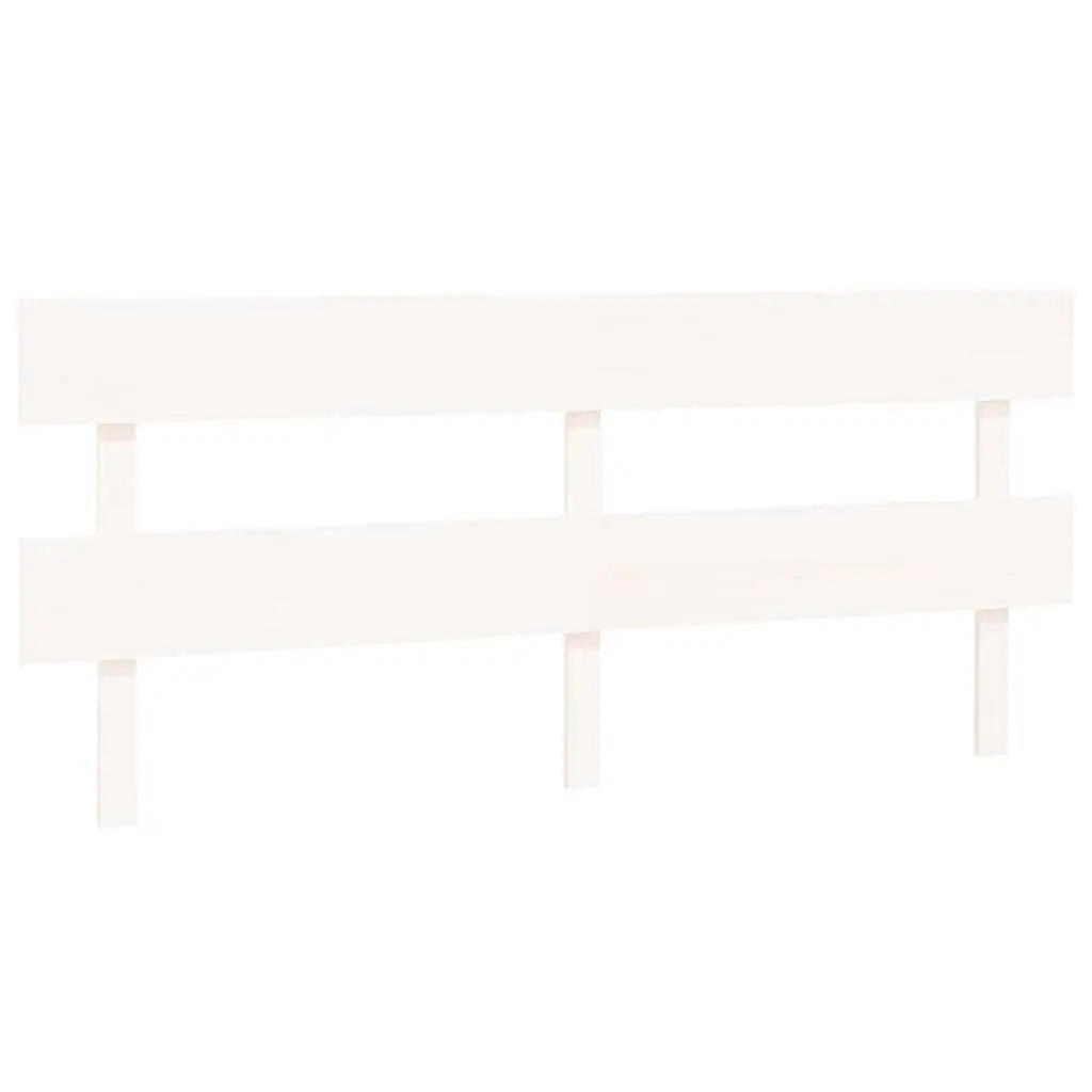 Solid Wood Bed Headboard White 184cm Backrest Support