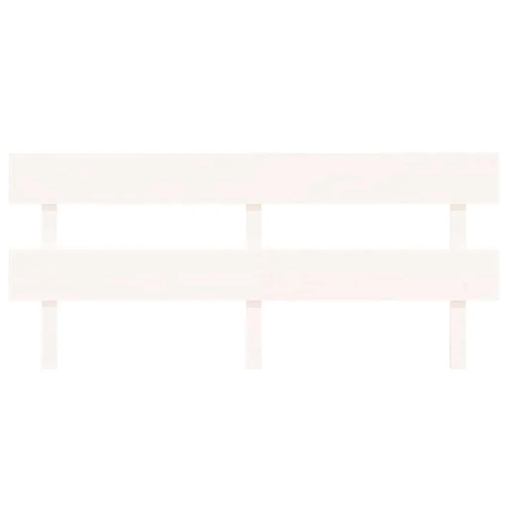Solid Wood Bed Headboard White 184cm Backrest Support