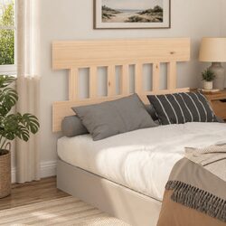 Bed Headboard 183.5cm Solid Wood Pine Brown Bedroom Rustic Furniture