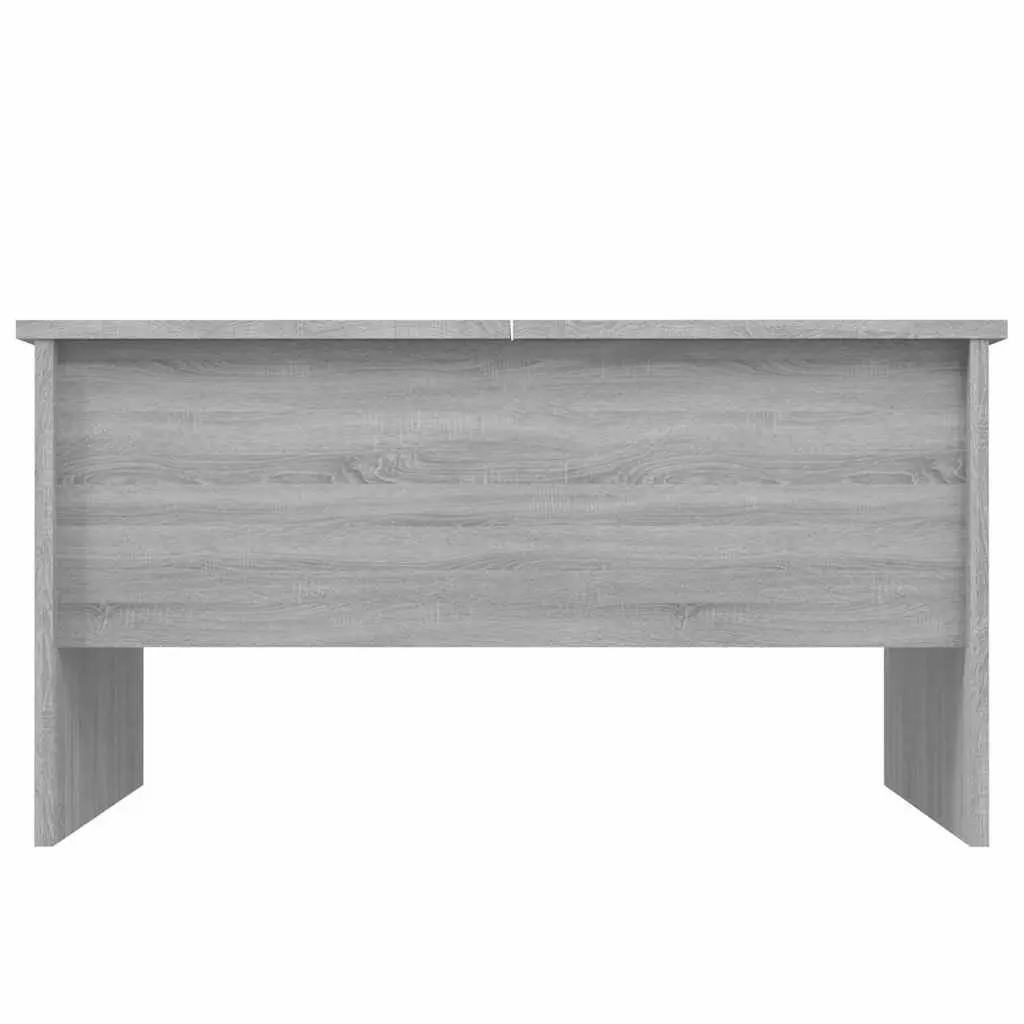 Adjustable Coffee Table Grey Sonoma with Liftable Top and Storage Compartments