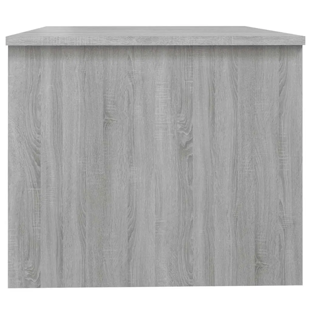 Adjustable Coffee Table Grey Sonoma with Liftable Top and Storage Compartments