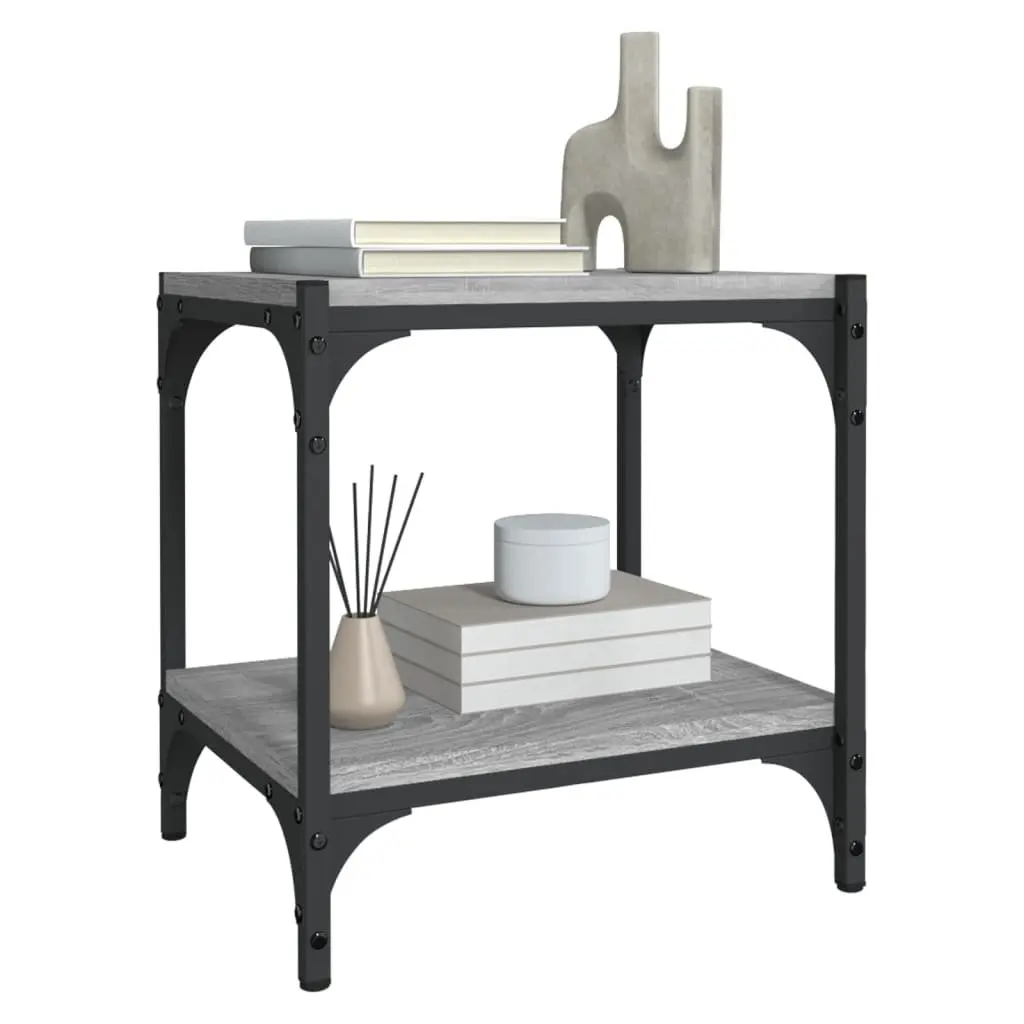 TV Cabinet Grey 40x33x41cm Industrial Style Living Room Storage Unit