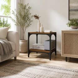 Brown Oak TV Cabinet: Sturdy and Stylish 40x33x41cm
