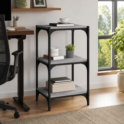Compact and Sturdy Grey Sonoma Book Cabinet