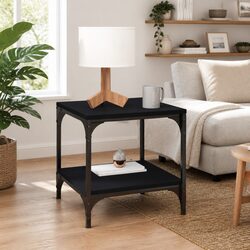 Compact Black Coffee Table for Stylish Functionality