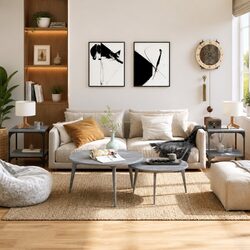 Grey Sonoma Side Tables Set - Durable and Stylish