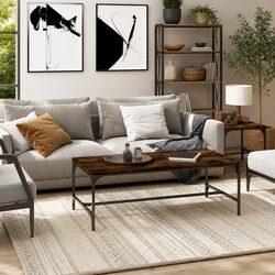 Your Cozy Living Room Needs This Industrial Coffee Table
