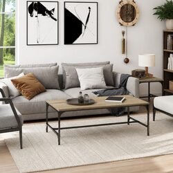 Concise Coffee Table with Strong Steel Frame