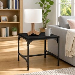 Concise Design: Black Coffee Table 50x50x35 cm