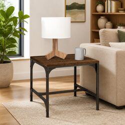 Concise Brown Oak Coffee Table 50x50x35 cm