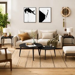 Compact Black Side Tables for Convenient Living