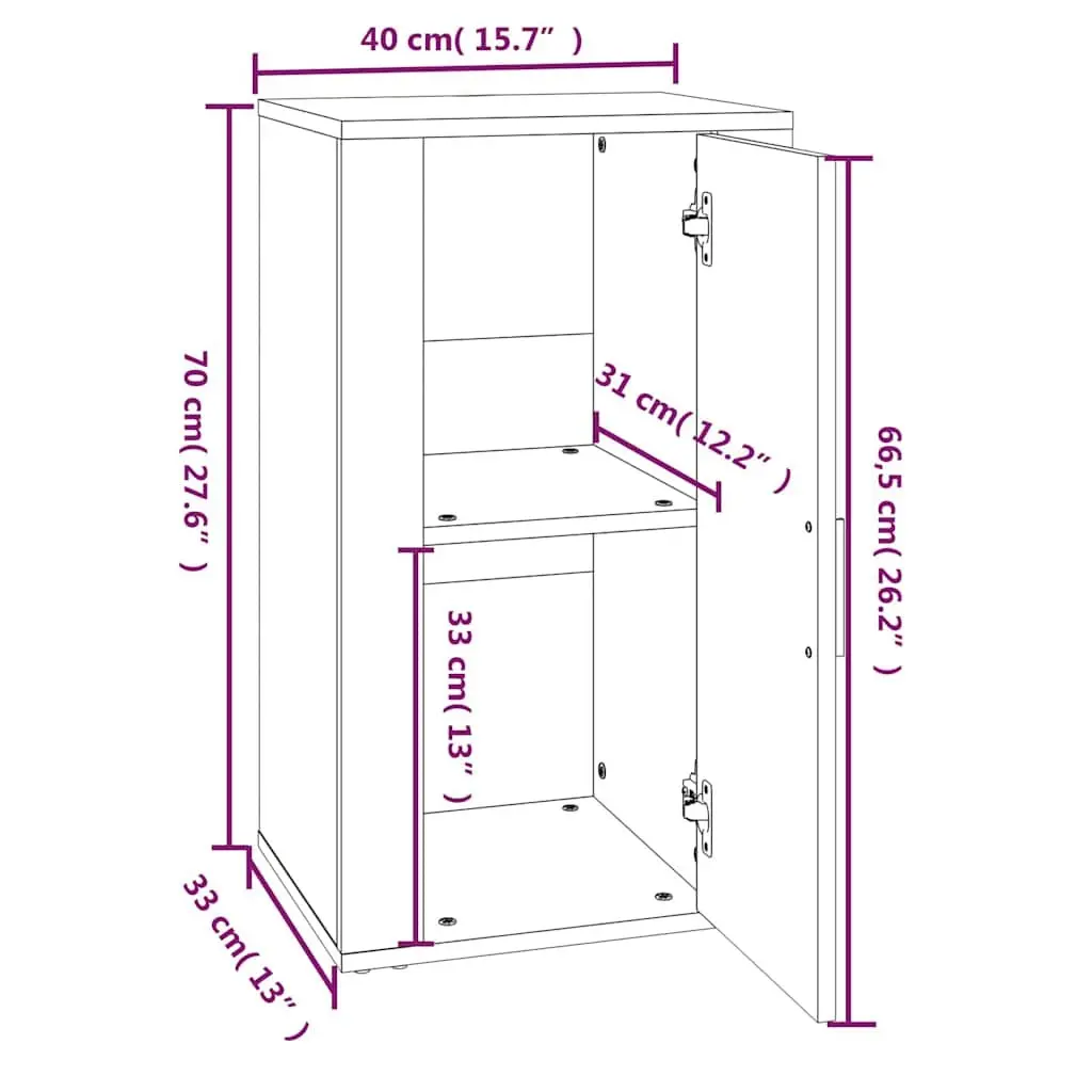 Sideboard White High Gloss Engineered Wood Storage Cabinet with Spacious Compartments