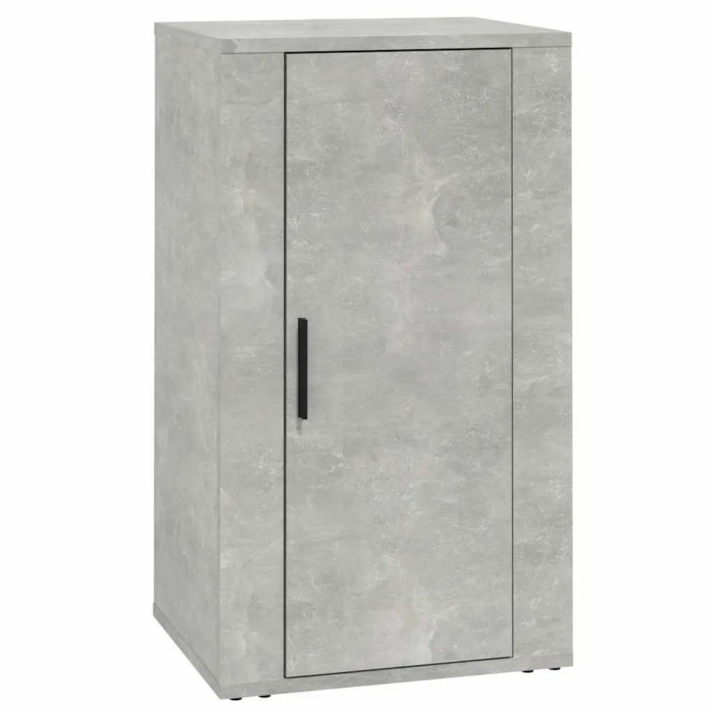 Grey Storage Cabinet Engineered Wood Sideboard with Door Compartment 40x33x70cm