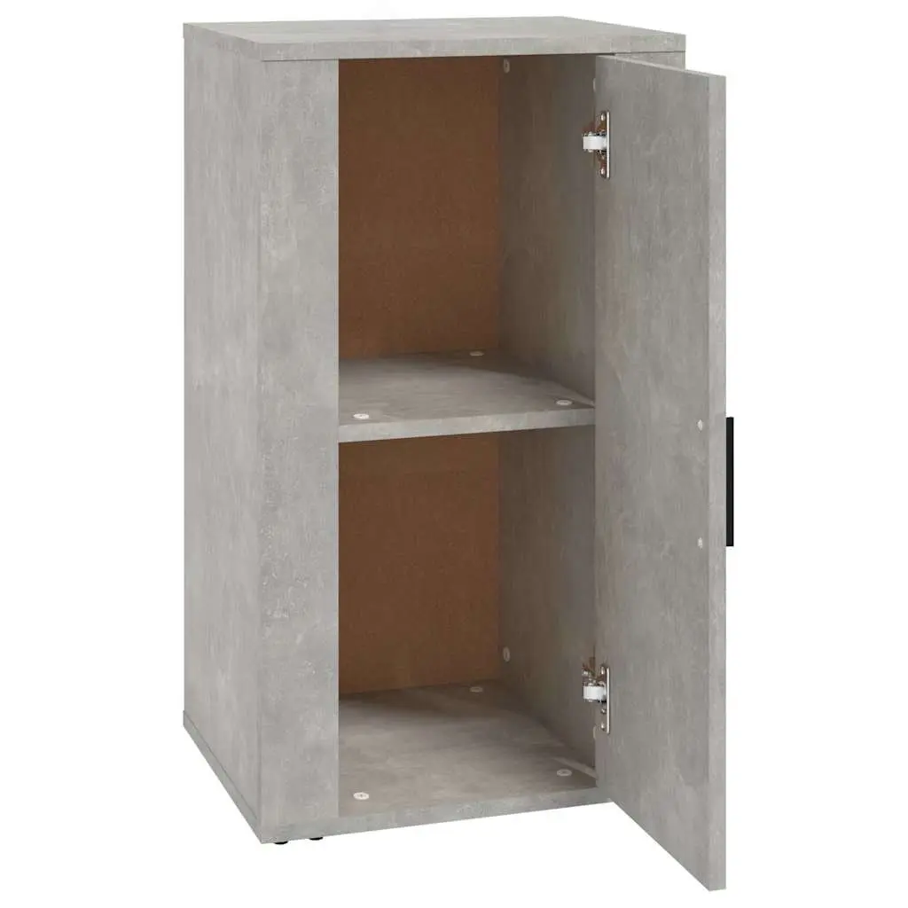 Grey Storage Cabinet Engineered Wood Sideboard with Door Compartment 40x33x70cm