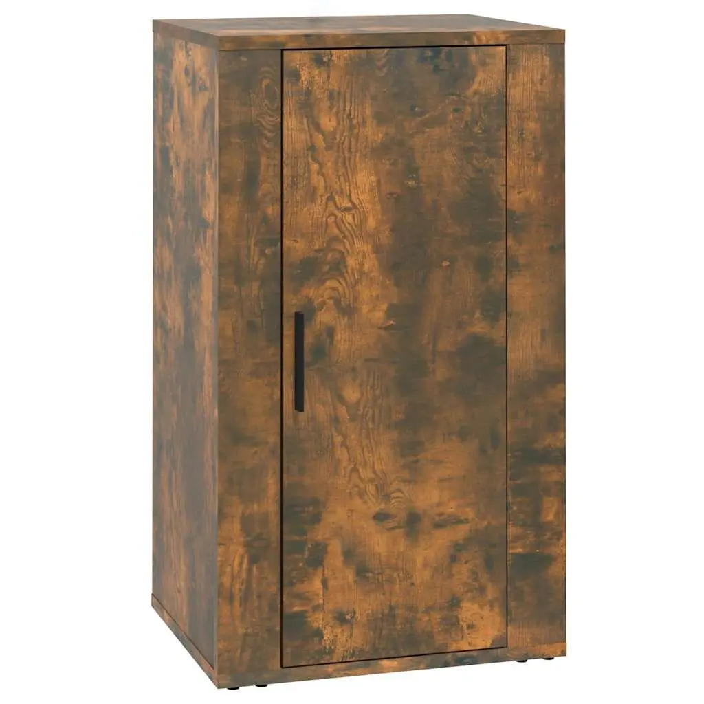 Sideboard Storage Cabinet Brown Engineered Wood Buffet with Door Compartments