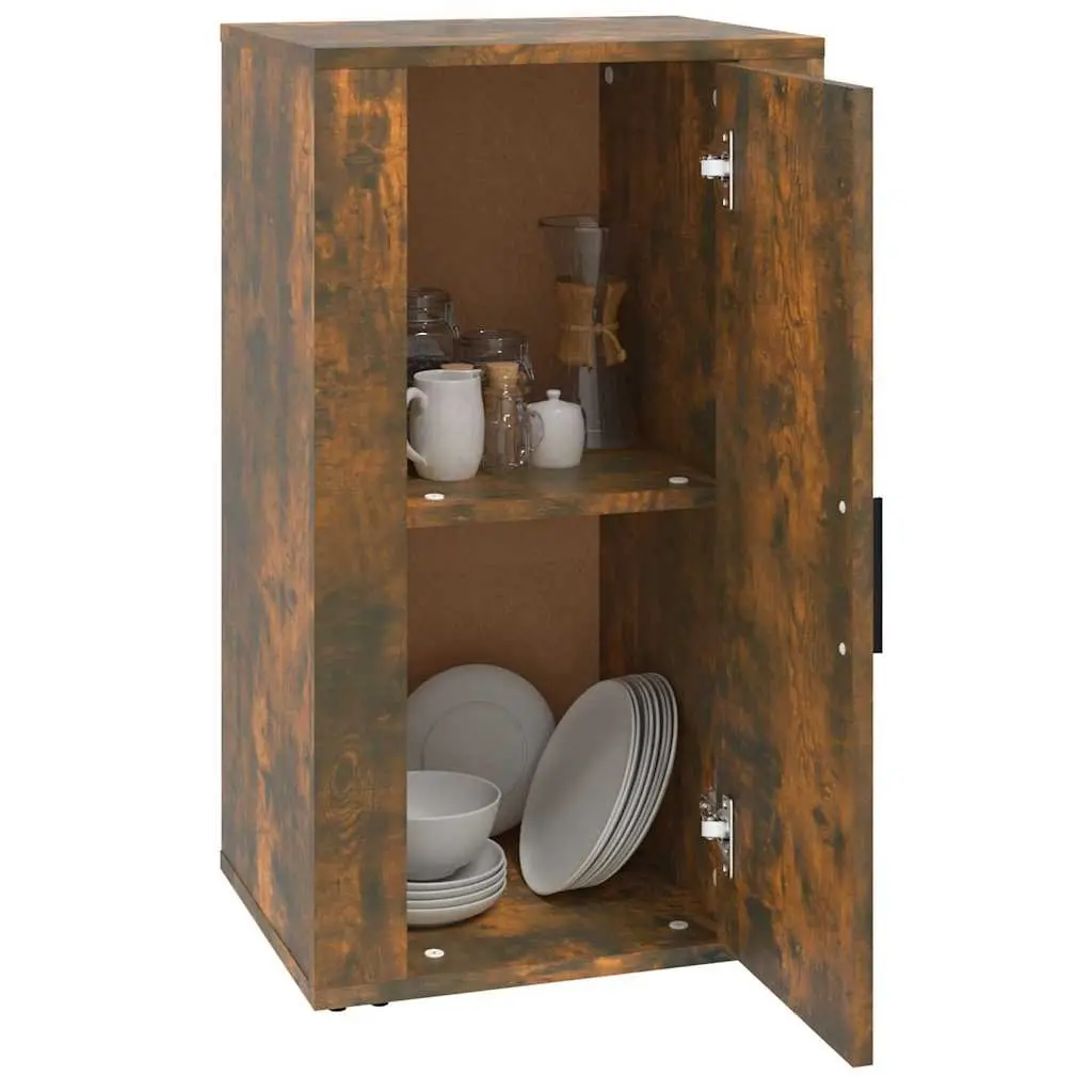Sideboard Storage Cabinet Brown Engineered Wood Buffet with Door Compartments