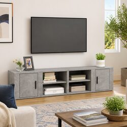 Compact Grey TV Cabinets for Smart Media Storage