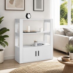 White Sideboard with Storage Capacity 80x30x90 cm