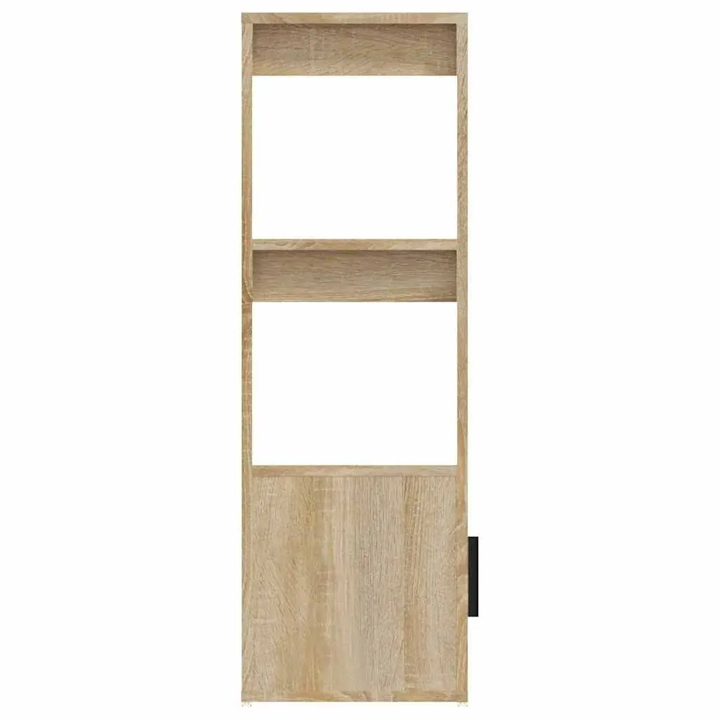 Sideboard Brown Engineered Wood Storage Cabinet with Shelves and Doors for Living Room