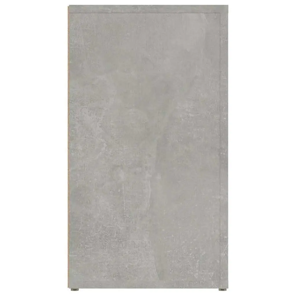 Grey Sideboard Storage Cabinet Engineered Wood Living Room Organizer 80x30x54cm