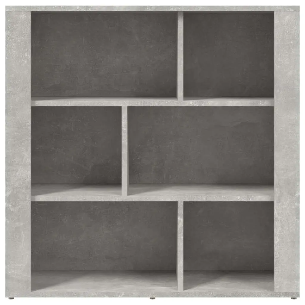 Grey Sideboard Storage Cabinet 80x30x80 cm Engineered Wood for Living Room