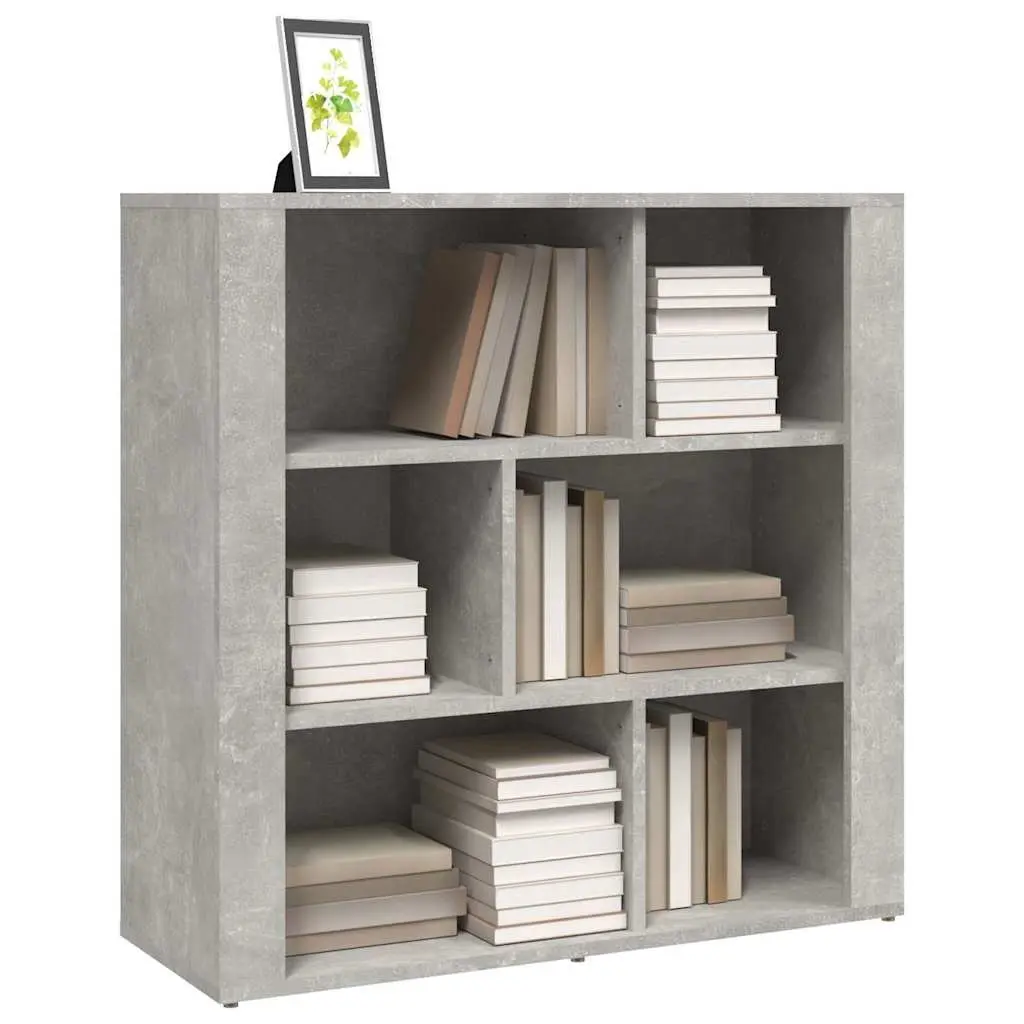 Grey Sideboard Storage Cabinet 80x30x80 cm Engineered Wood for Living Room