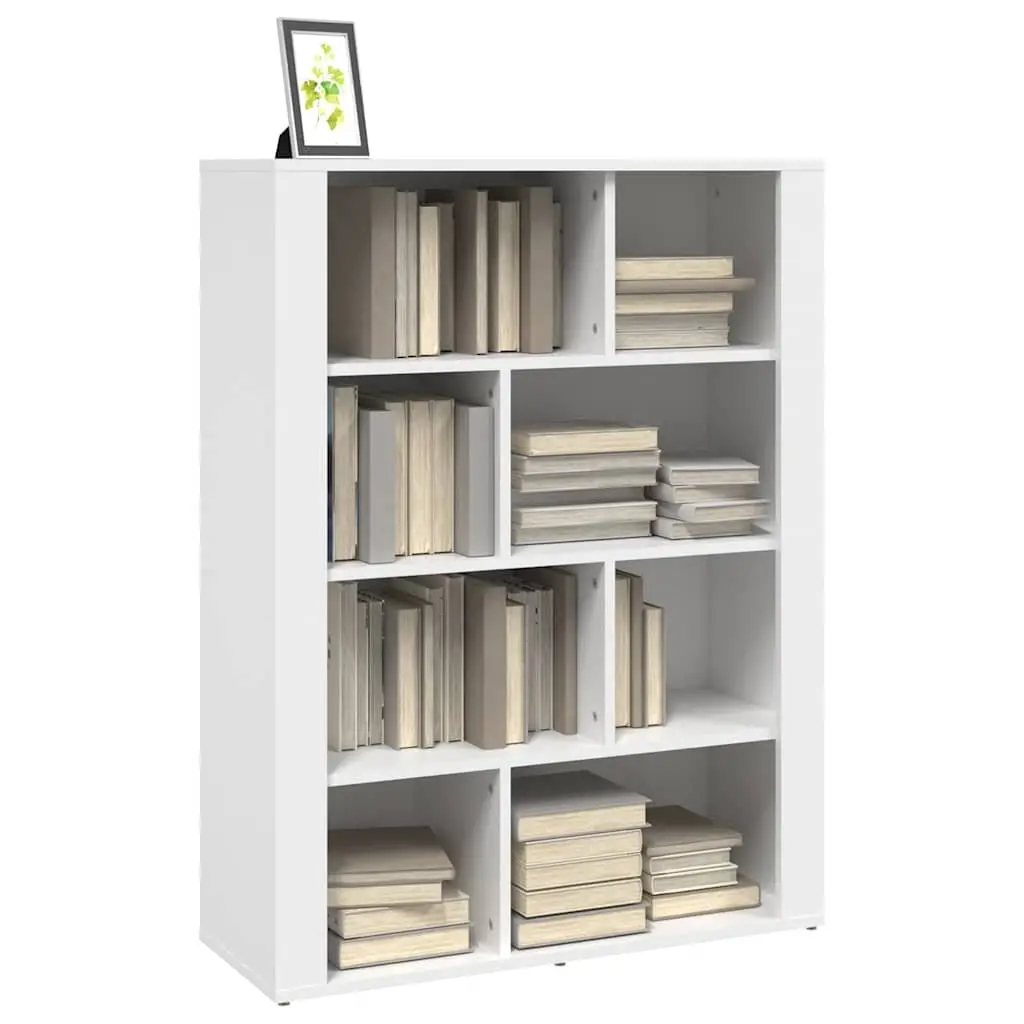 Sideboard White Storage Cabinet Engineered Wood Living Room Buffet Furniture
