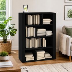 Compact Black Sideboard with Safe Storage Features