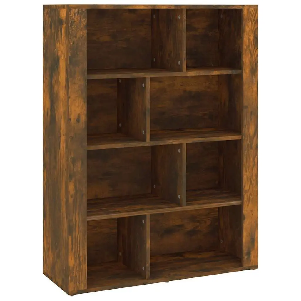 Engineered Wood Sideboard Brown Storage Cabinet with Compartments 80x30x106cm