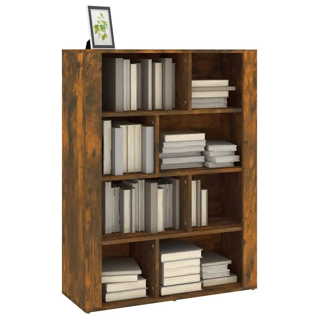 Engineered Wood Sideboard Brown Storage Cabinet with Compartments 80x30x106cm
