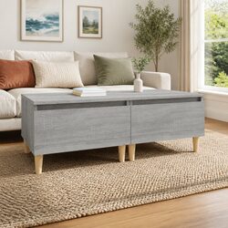 Grey Side Tables with Storage Drawers