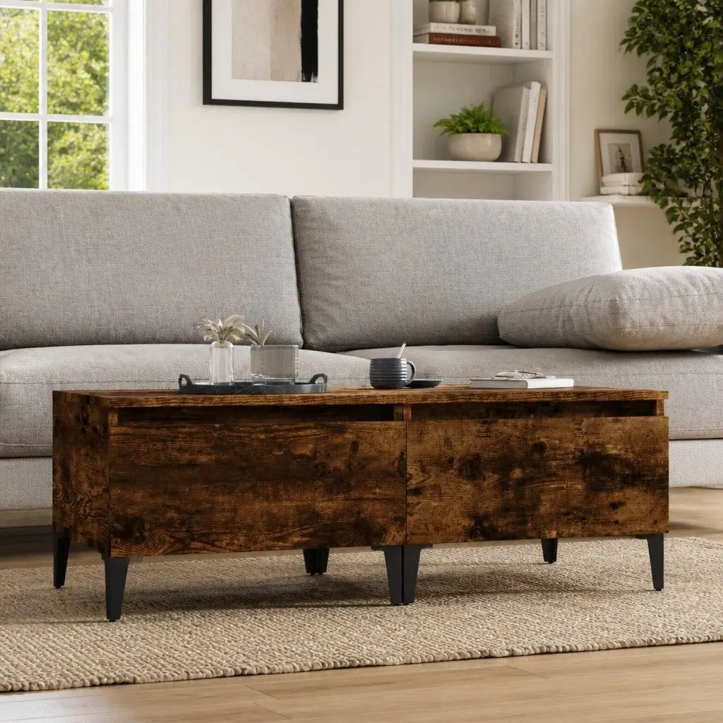 End Tables Set of 2 with Smoked Oak Finish