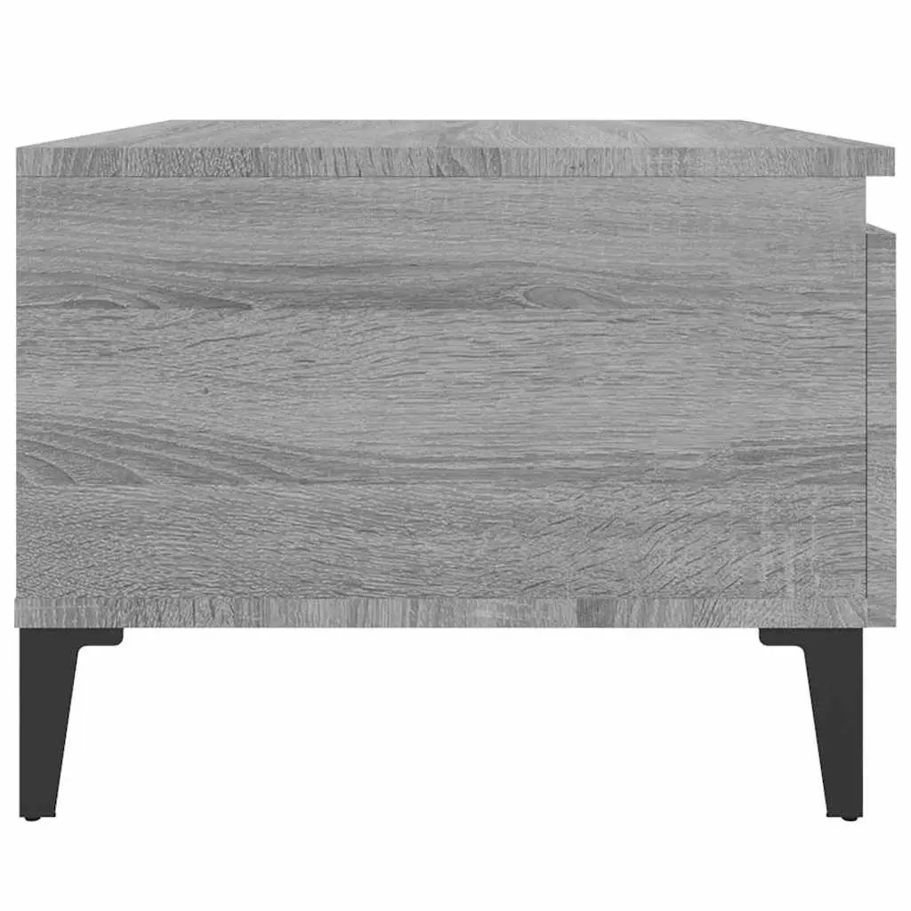Side Tables Grey 50 x 46 x 35 cm Engineered Wood Accent Tables with Drawer Storage