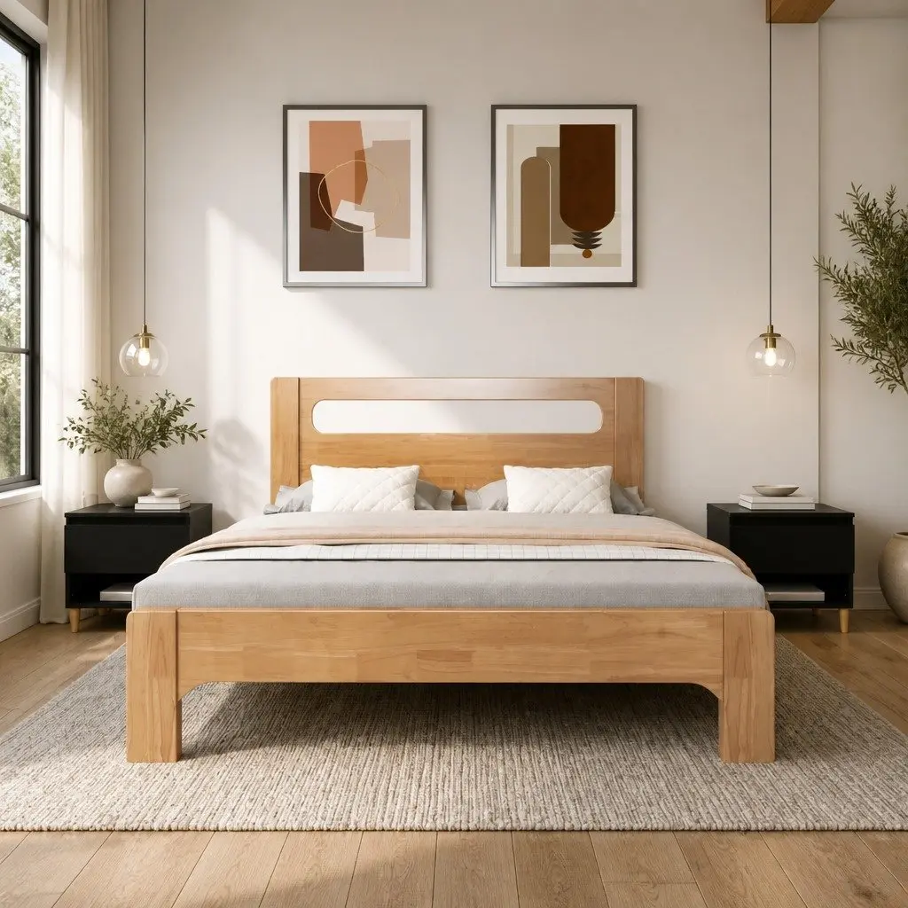 Bedside Tables Black 50x46x50 cm Engineered Wood Storage Nightstand Set of 2