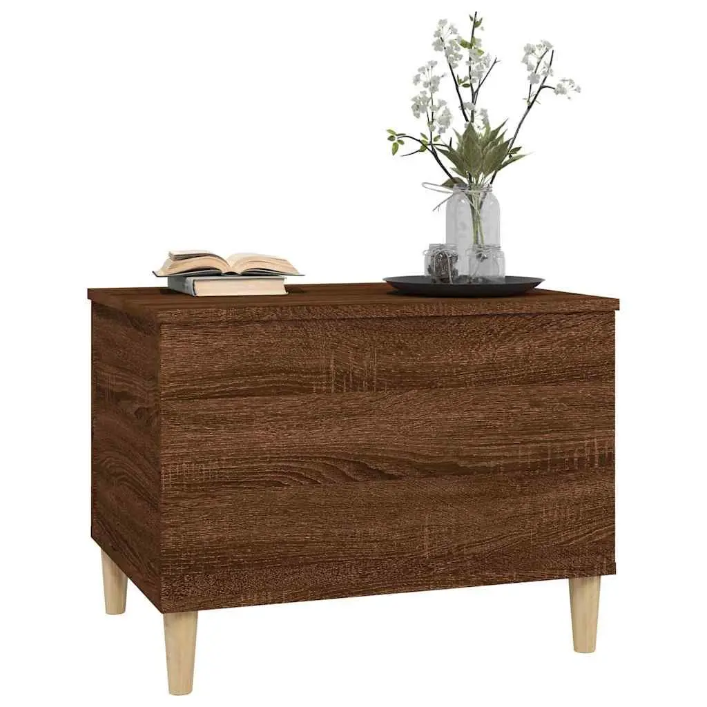 Coffee Table Brown Oak 60x44.5x45cm Lift Top Storage Engineered Wood Furniture