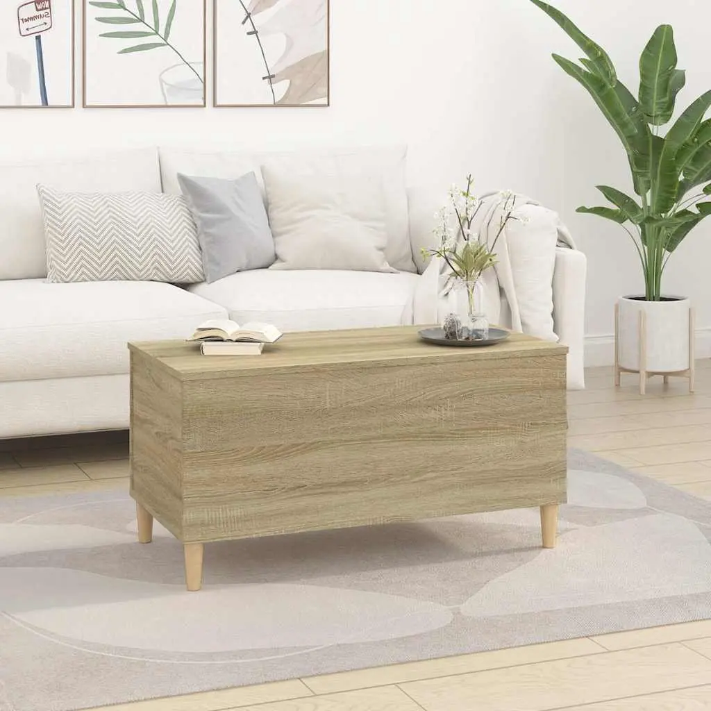 Lift-Top Coffee Table Brown Engineered Wood Adjustable Height Storage Compartment