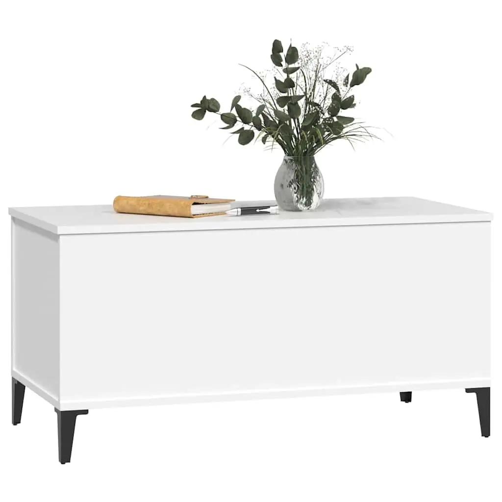 Lift-Top Coffee Table White 90x44.5x45 cm Adjustable Height Hidden Storage Compartment Engineered Wood