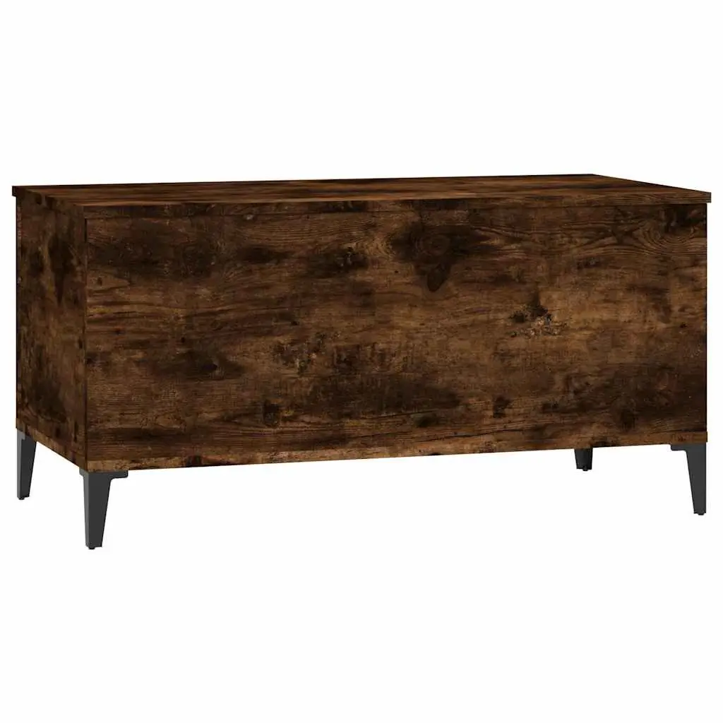 Lift-Top Coffee Table Brown Engineered Wood Modern Adjustable Height with Storage
