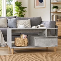 Grey Engineered Wood Coffee Table