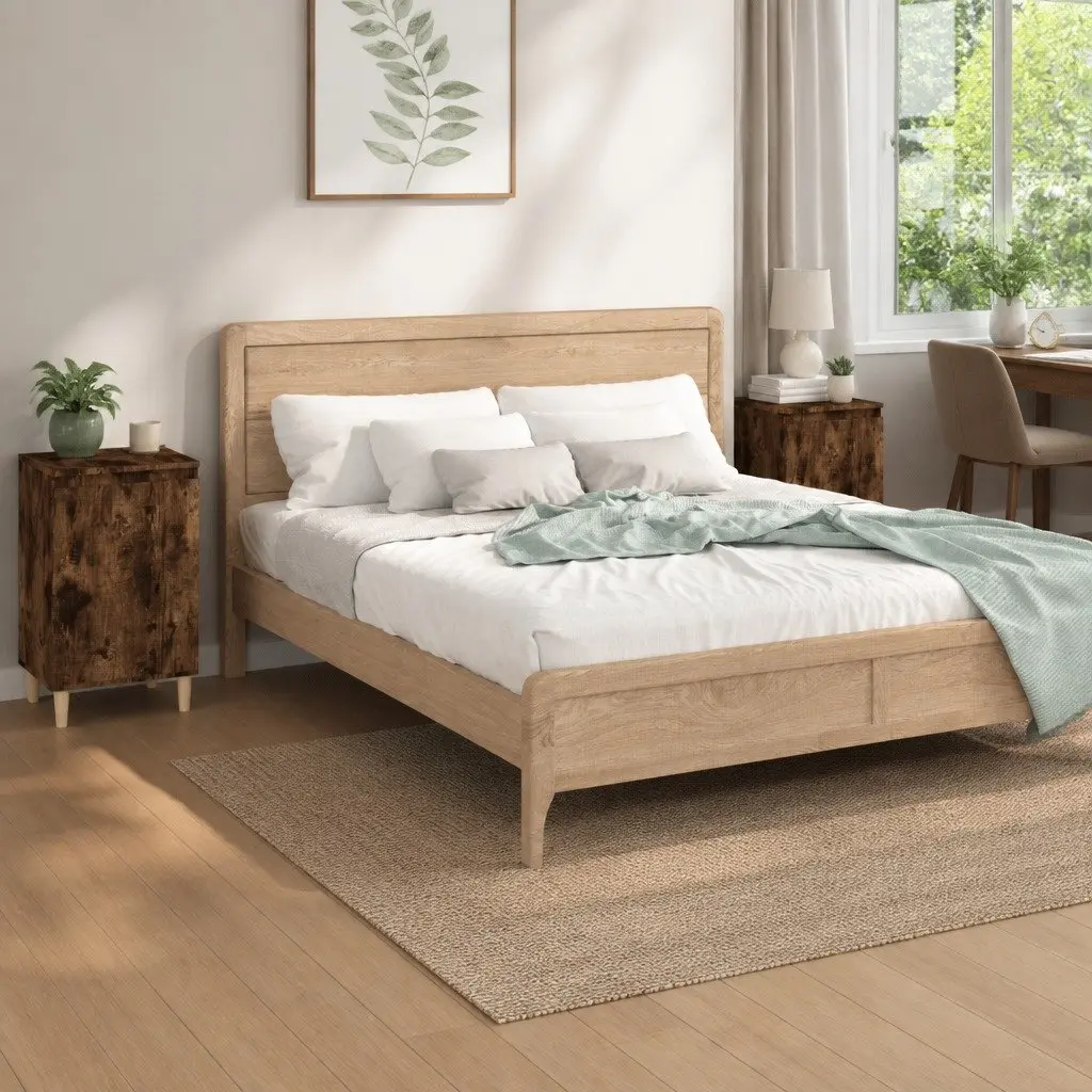 Bedside Cabinets Brown 40x35x70cm Engineered Wood Nightstand Storage 2 pcs