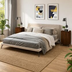 Bedside Cabinets 2 pcs Brown Oak Nightstands Storage Cabinet Bedroom Furniture