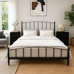 Compact Black Bedside Cabinets - Perfect Storage